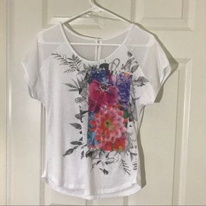 Unique multi-fabric T-shirt